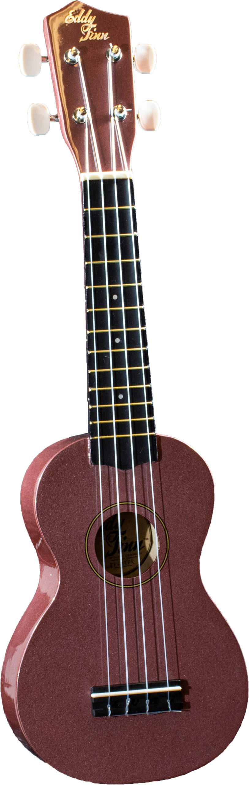 EDDY FINN SOPRANO UKULELE WITH BAG, METALLIC PINK